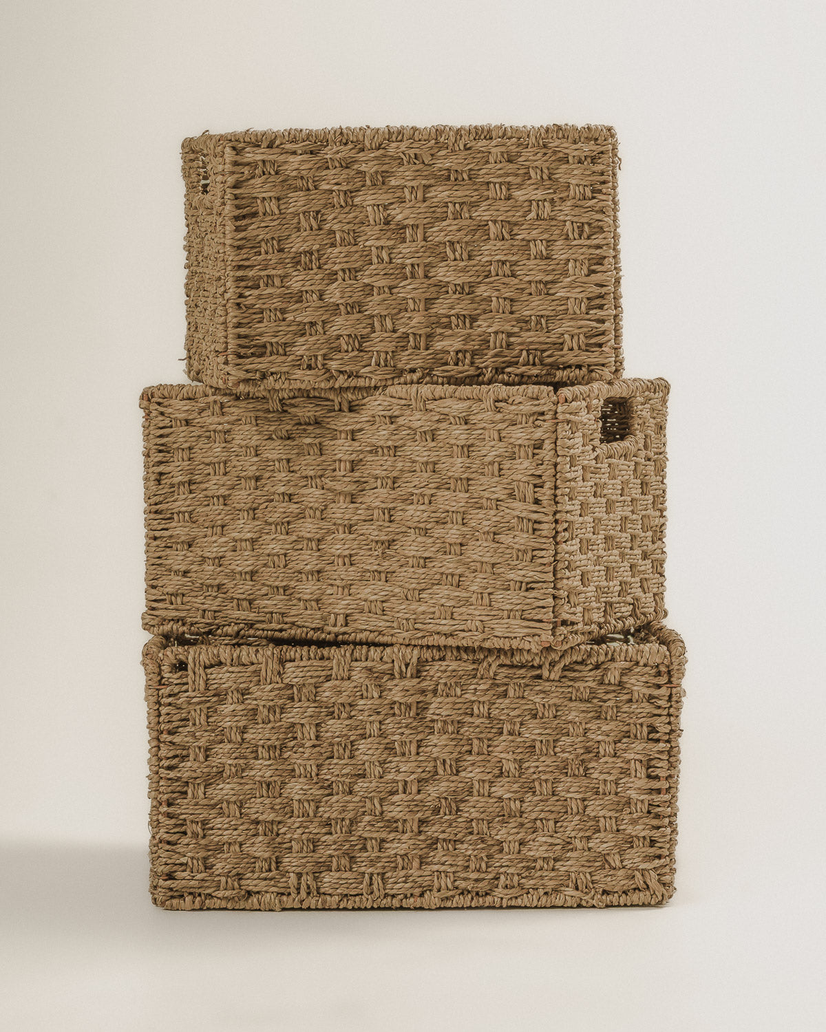 Cesta con asas Bhairab Natural