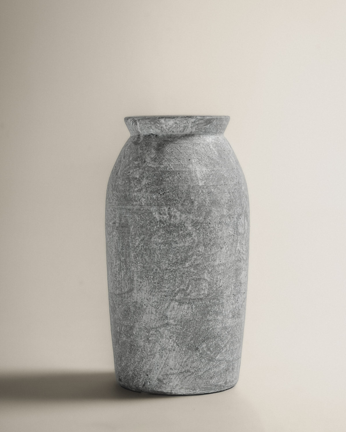 Jarrón Cerámica Gris Perla