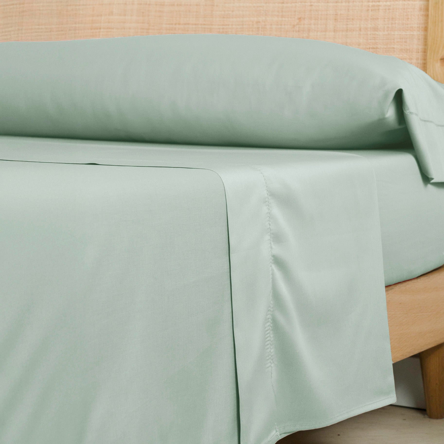 Bajera Algodón Satén Home Verde Keike