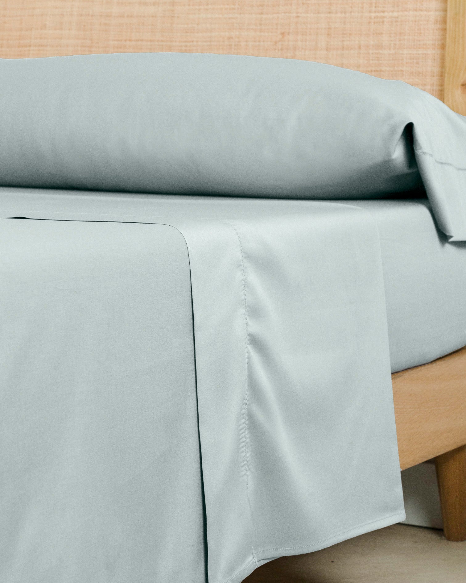 Joc de Llençols Setí amb Vainica Llisses Verd Keike