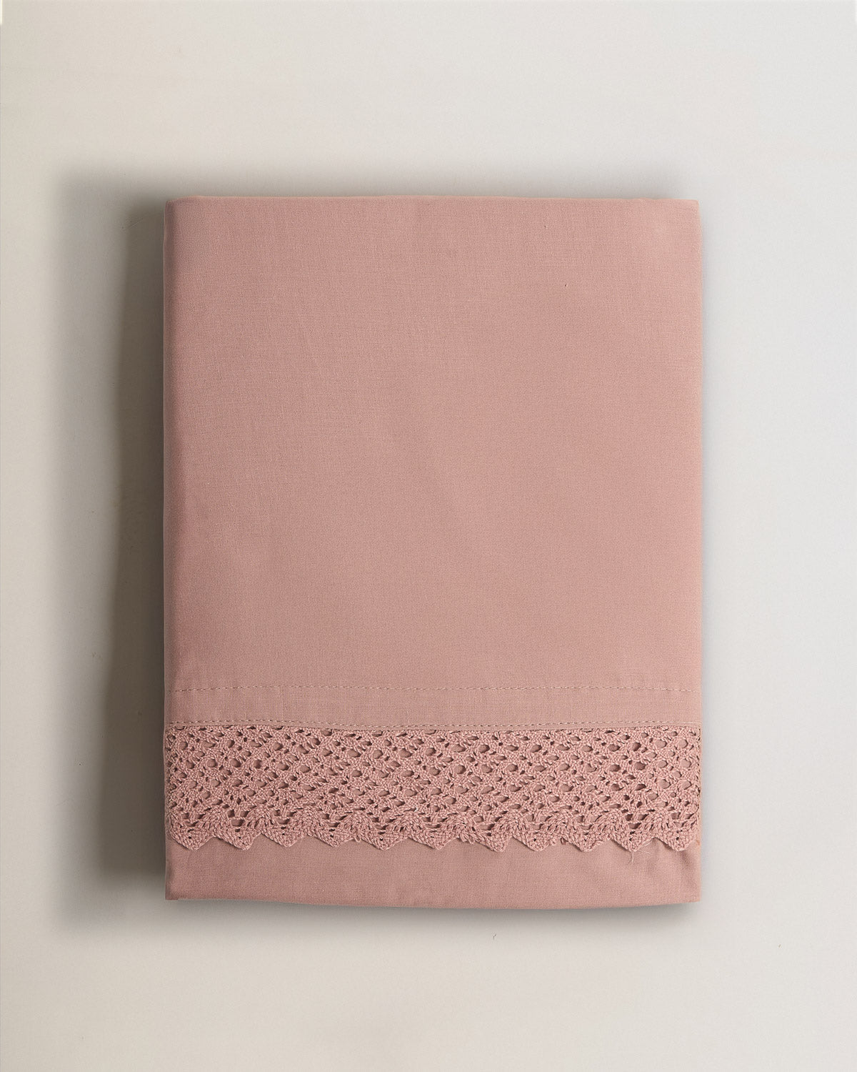 Juego de Sábanas Aplique Lisas Rosa Keike