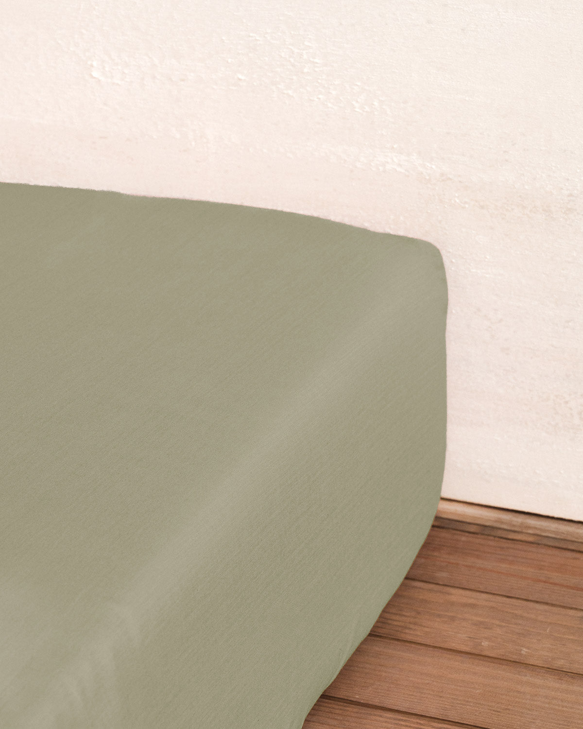 Lençol de baixo Algodão Tintura Home Verde Seco