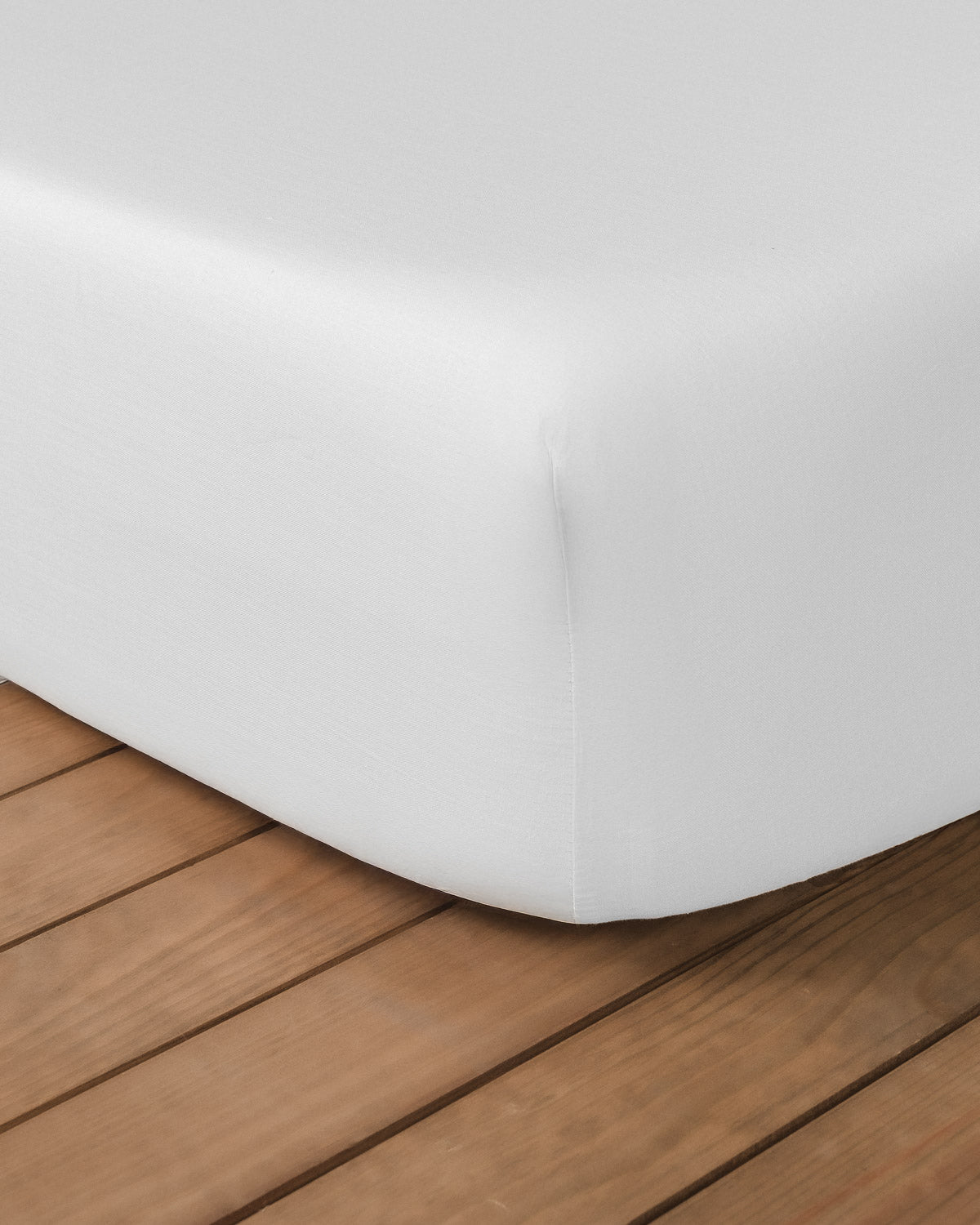 Lençol ajustável Algodão Tintura Home Branco