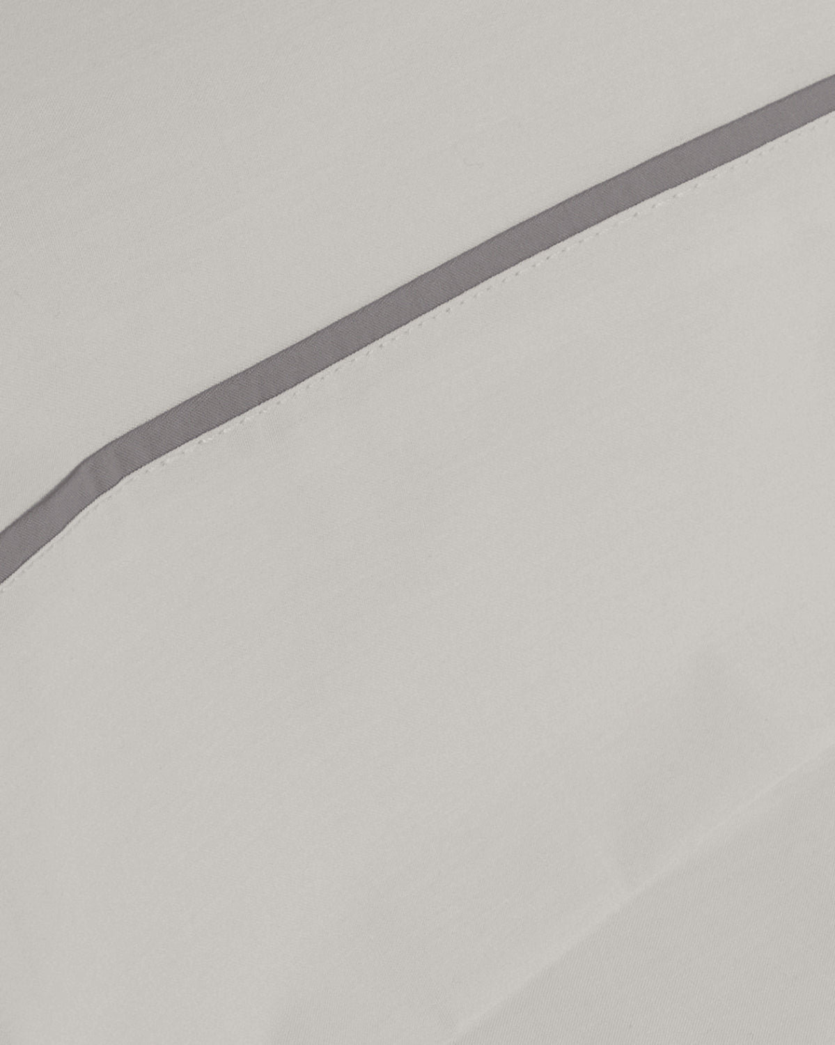 Funda de Almohada Algodón Percal con vivos Gris