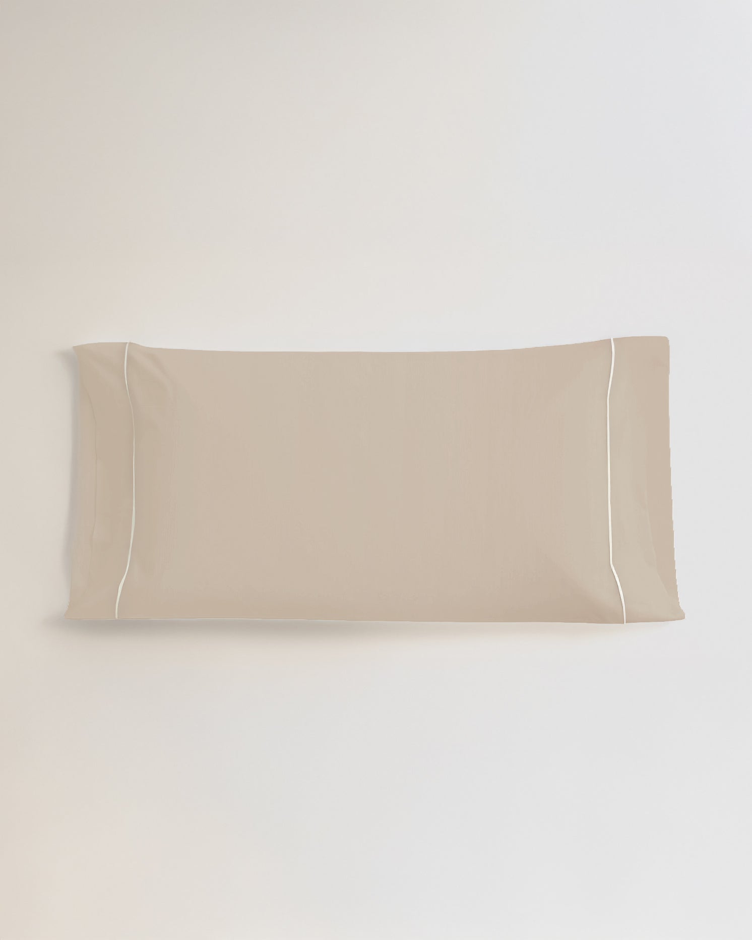 Funda de Almohada Algodón Percal con vivos Topo