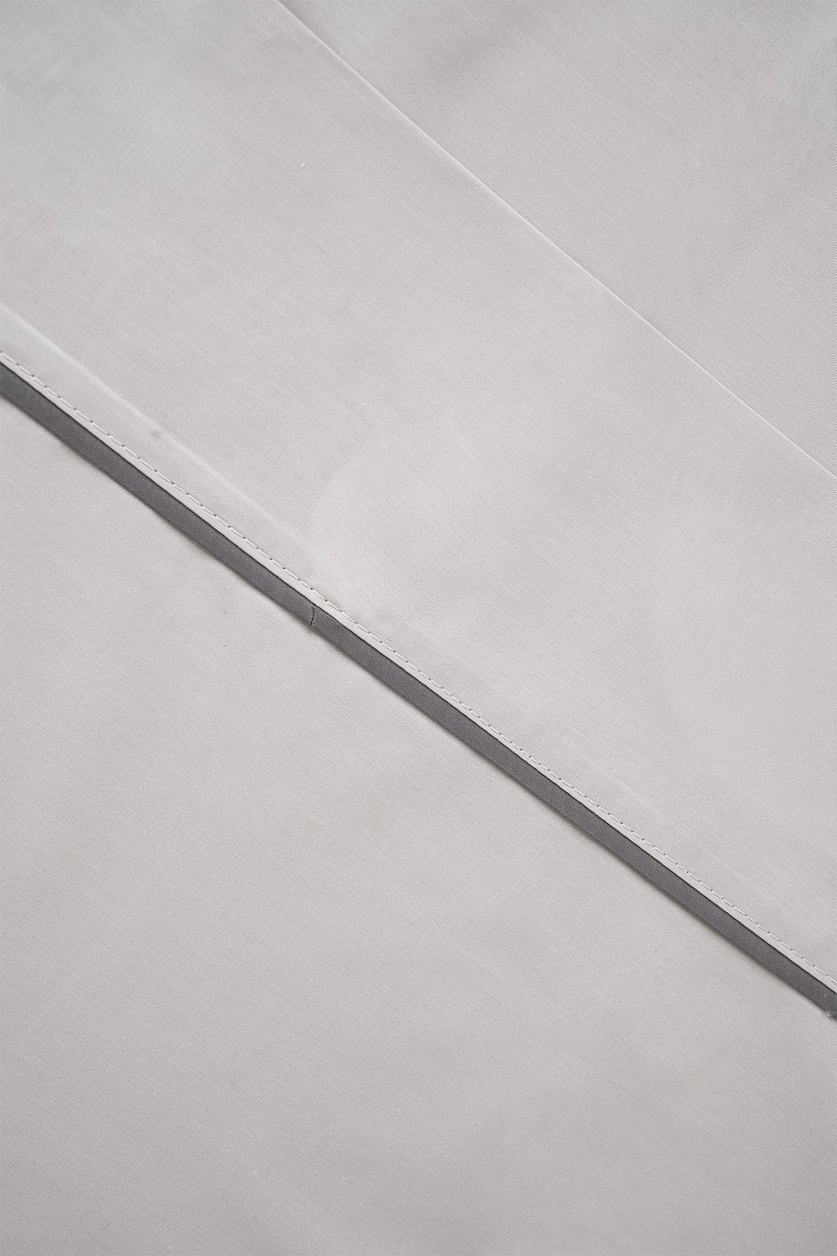 Joc de Llençols Cotó Percal amb Viu Gris