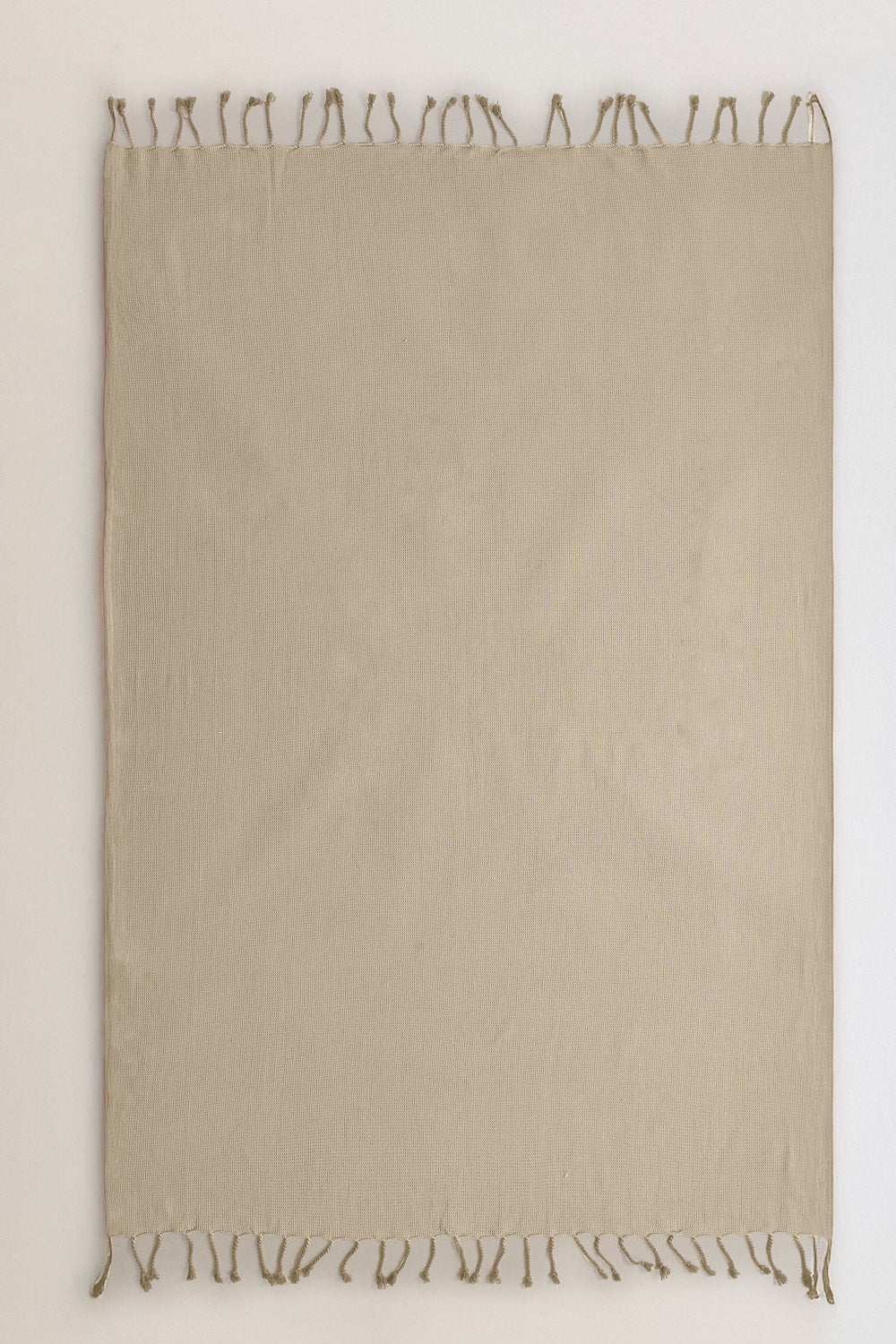 Plaid algodón waffle topo