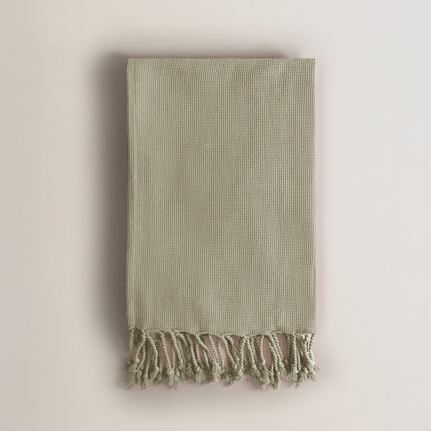 Multiusos algodón waffle gris claro