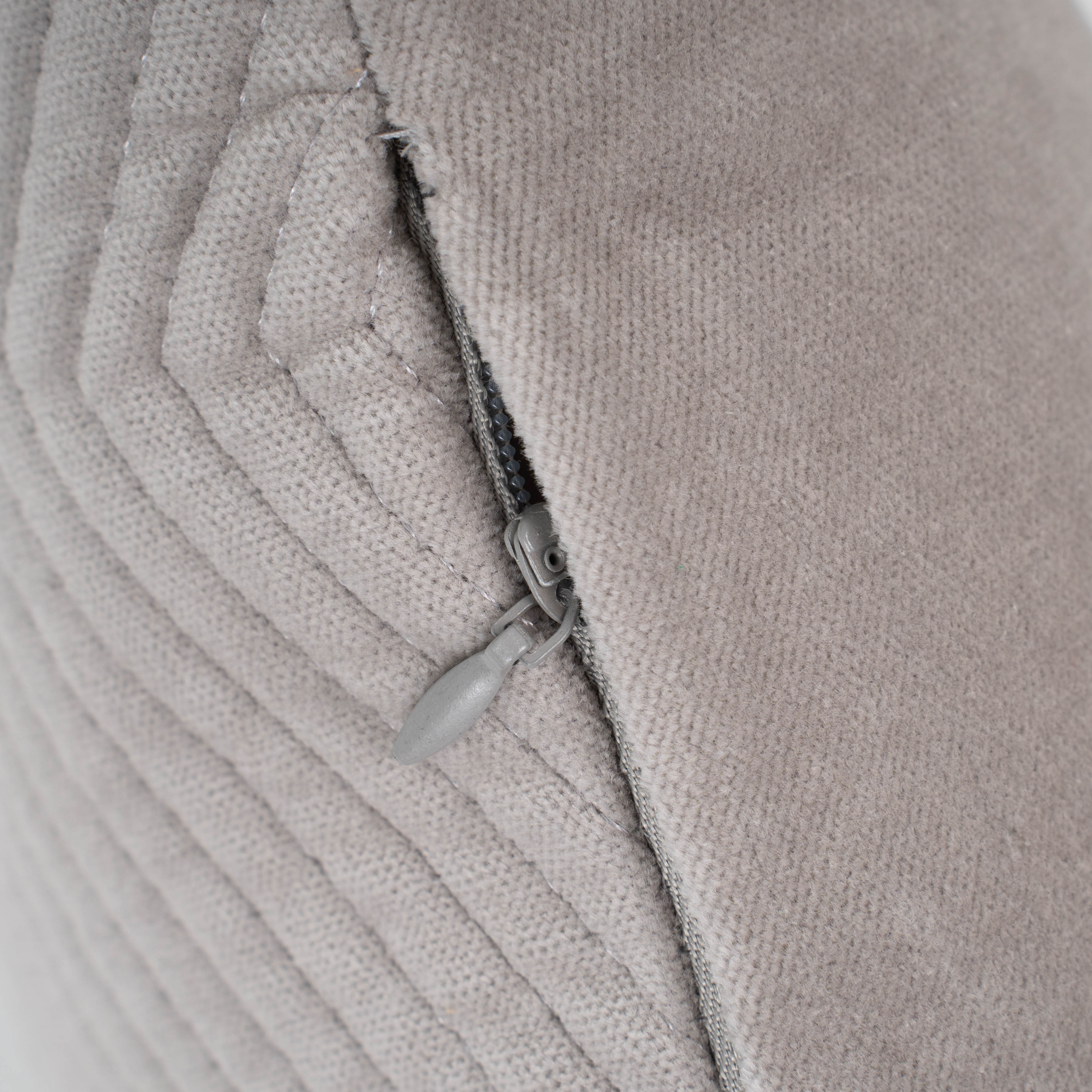 Coixí Vellut Cotó Hongria Gris Clar