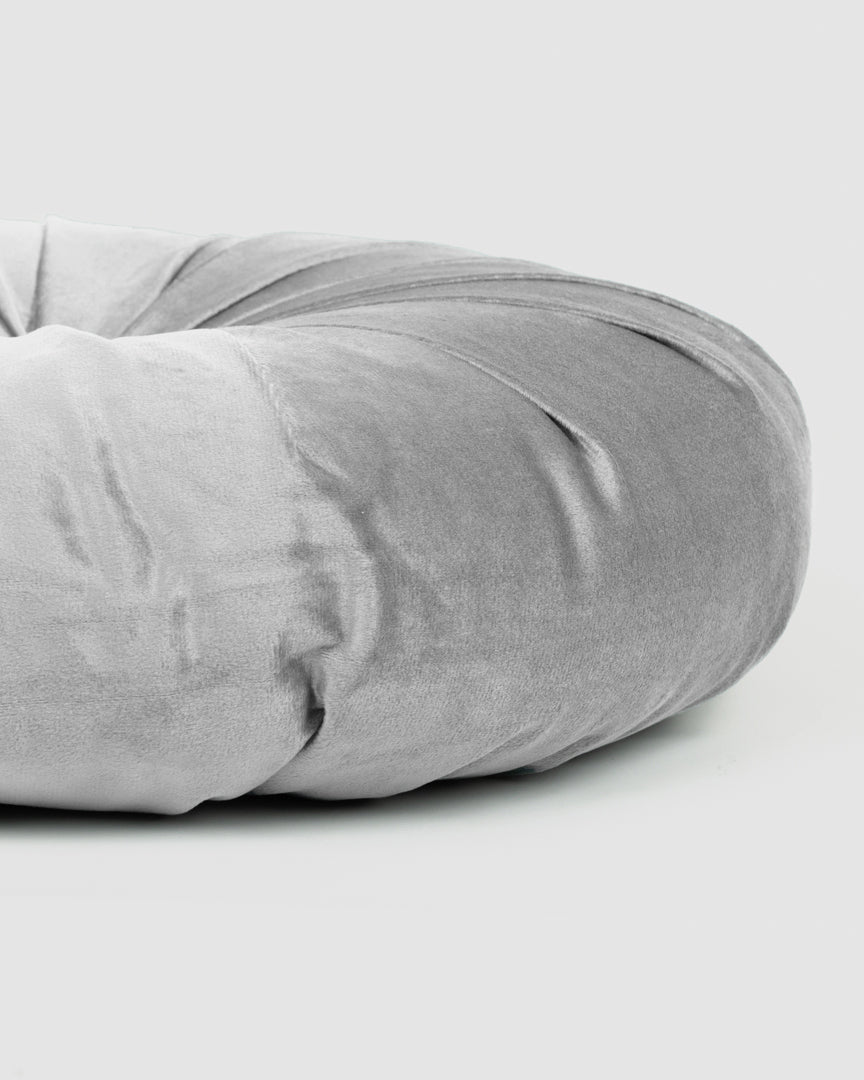 Almofada em Veludo de Algodão Oreo Cinzento claro