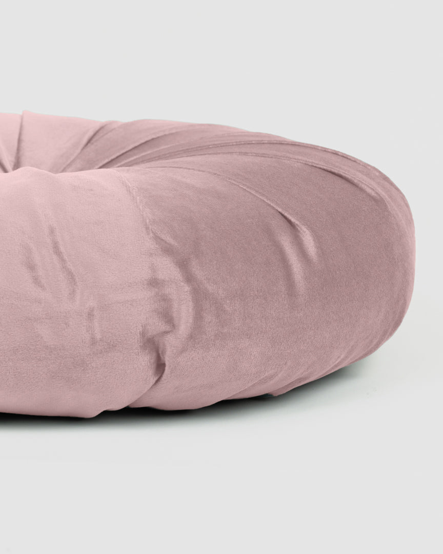 Cojín Terciopelo Algodón Oreo Rosa Keike