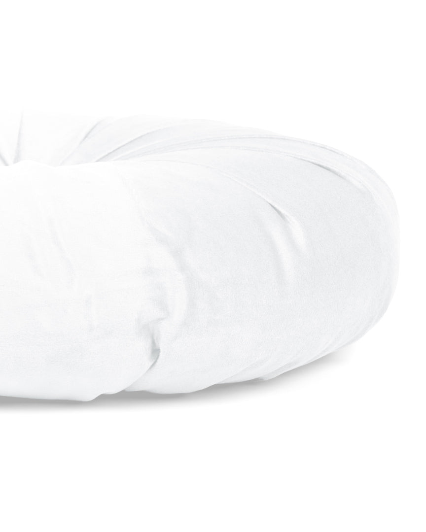 Cojín Terciopelo Algodón Oreo Blanco