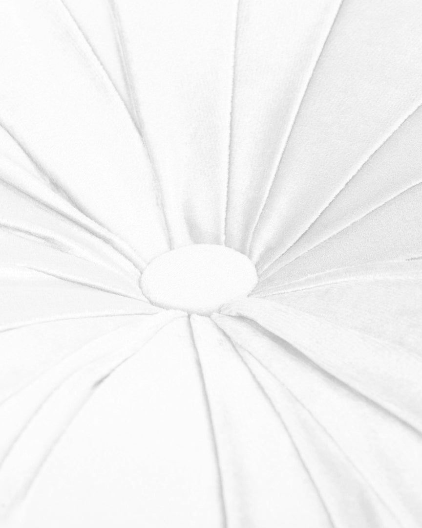 Cojín Terciopelo Algodón Oreo Blanco