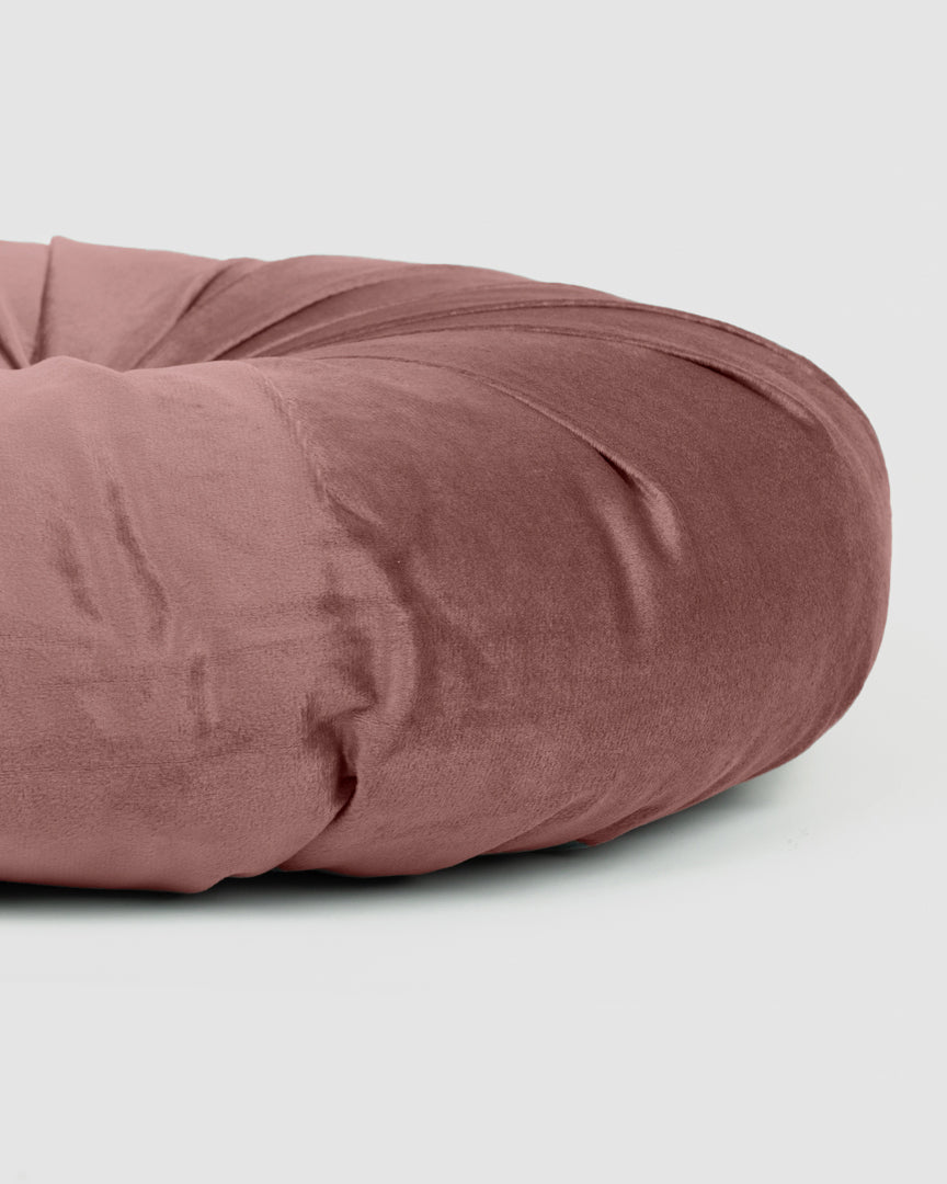 Cojín Terciopelo Algodón Oreo Rosette