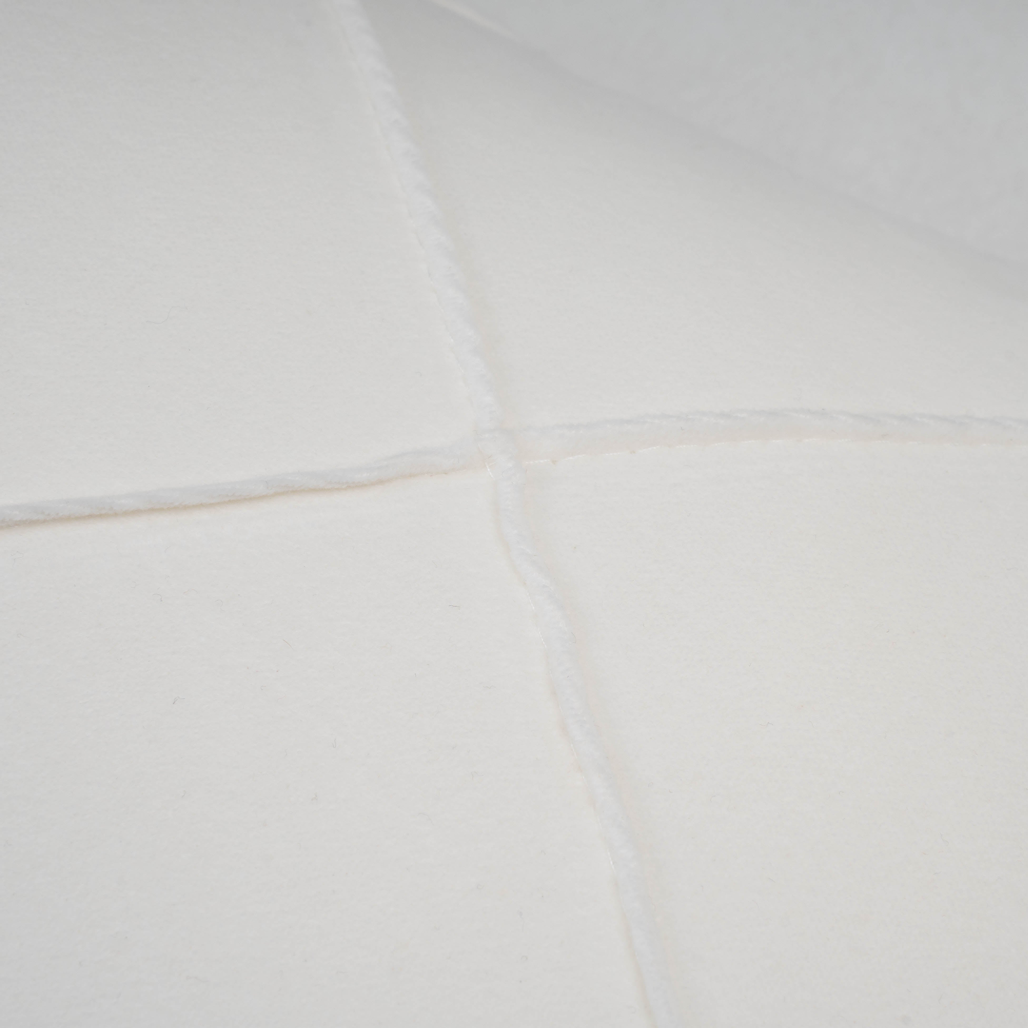 Coixí Vellut Cotó Rombo Blanc