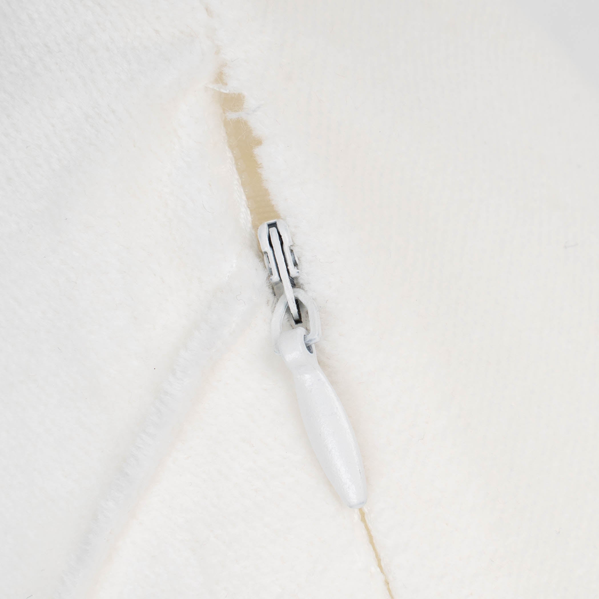 Coixí Vellut Cotó Rombo Blanc