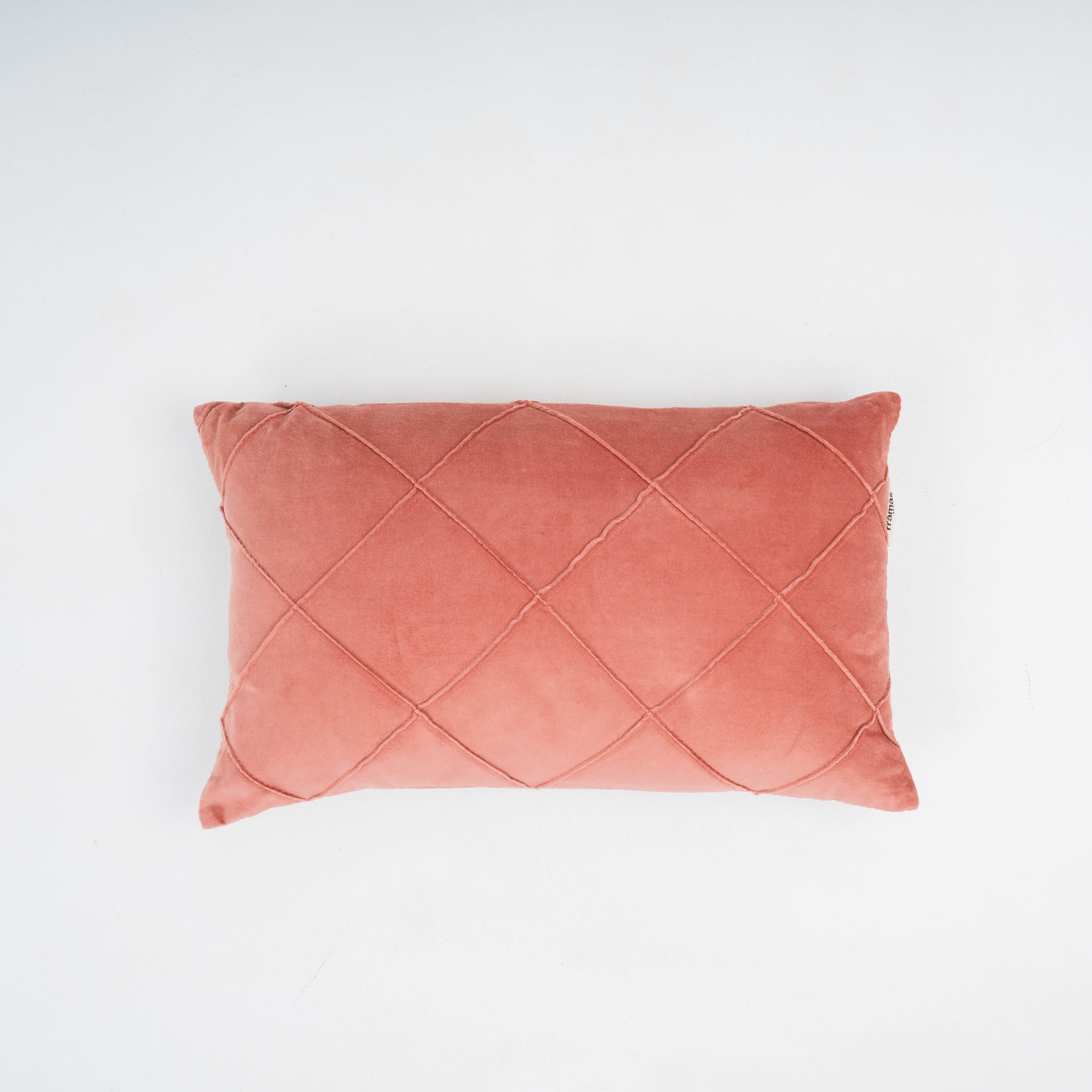 Coixí Vellut Cotó Rombo Rosette