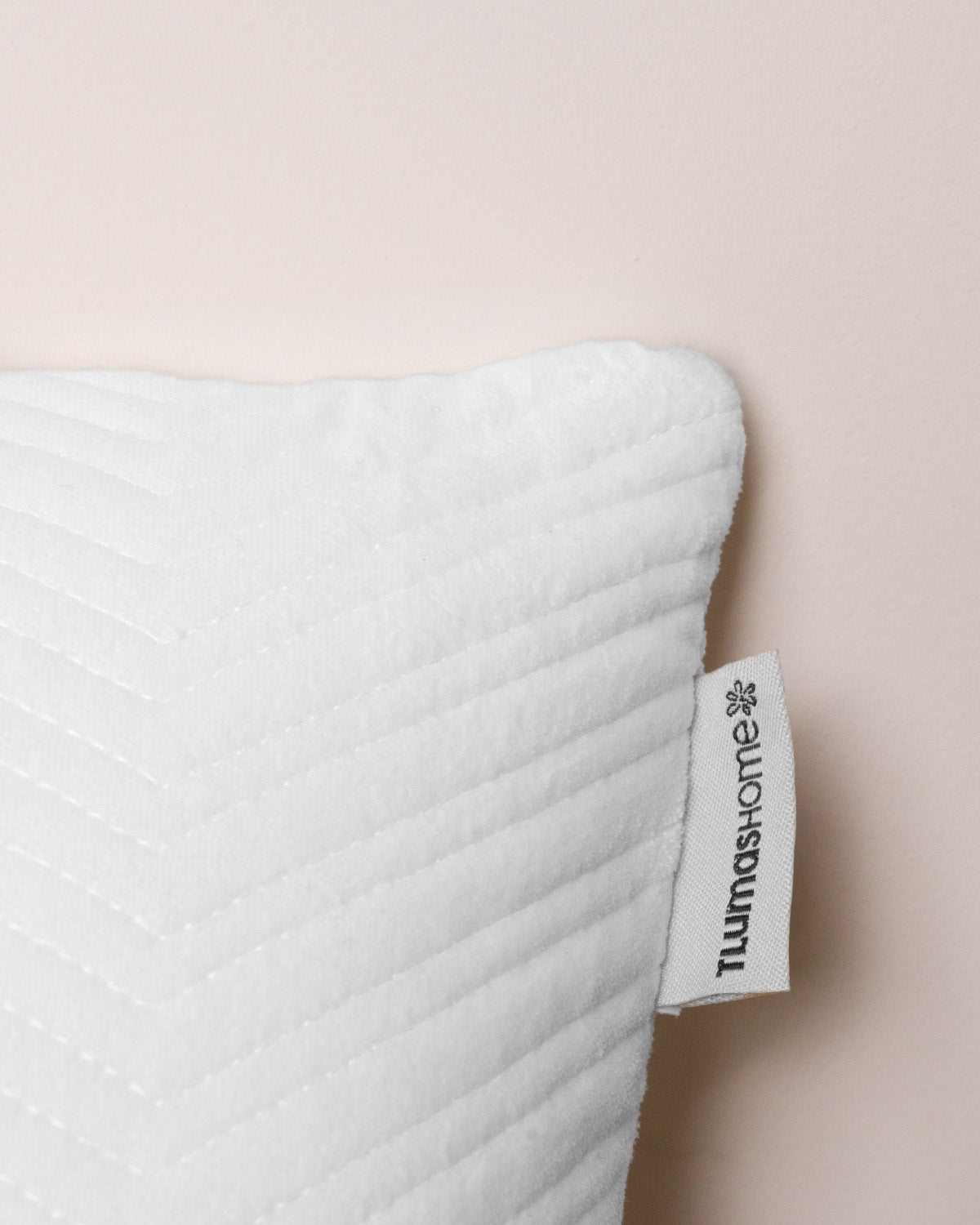 Cojín Terciopelo Algodón Hungria Blanco