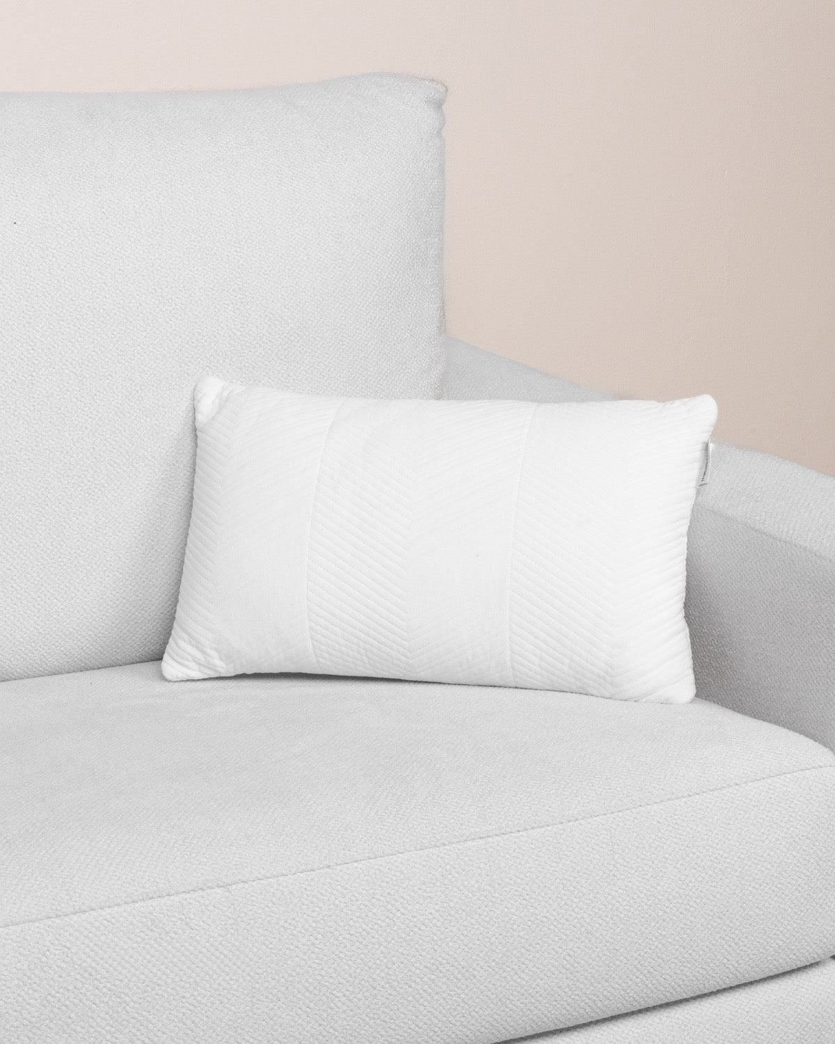 Cojín Terciopelo Algodón Hungria Blanco