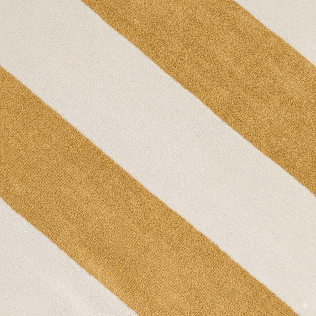 Toalla playa agodón rayas ocre (400 gr/m²)
