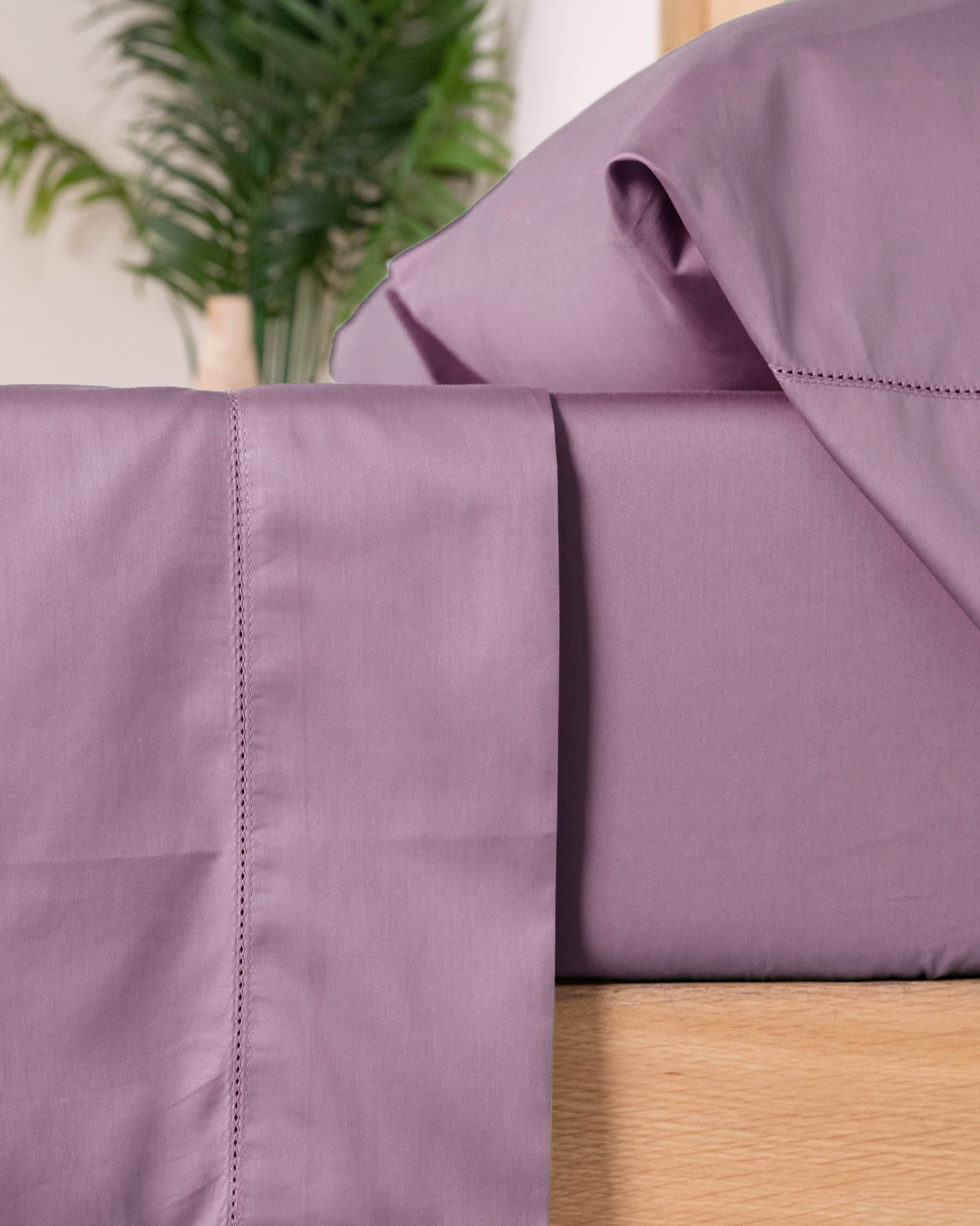 Bajera Algodón Percal Home Morado Seco