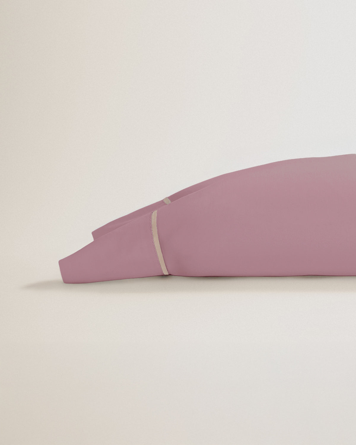 Funda de Almohada Algodón Percal con vivos Morado Seco