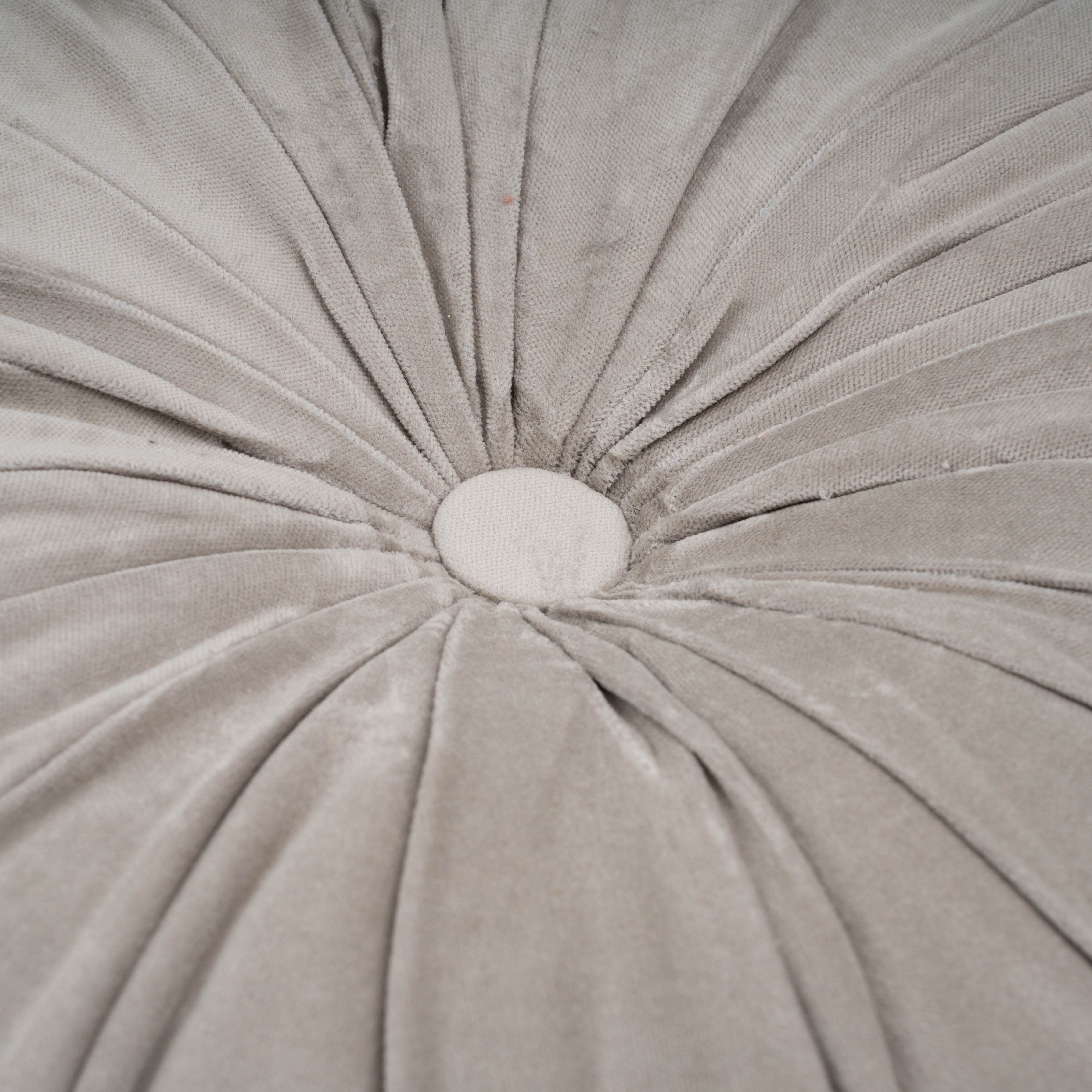 Coixí Vellut Cotó Oreo Gris Clar