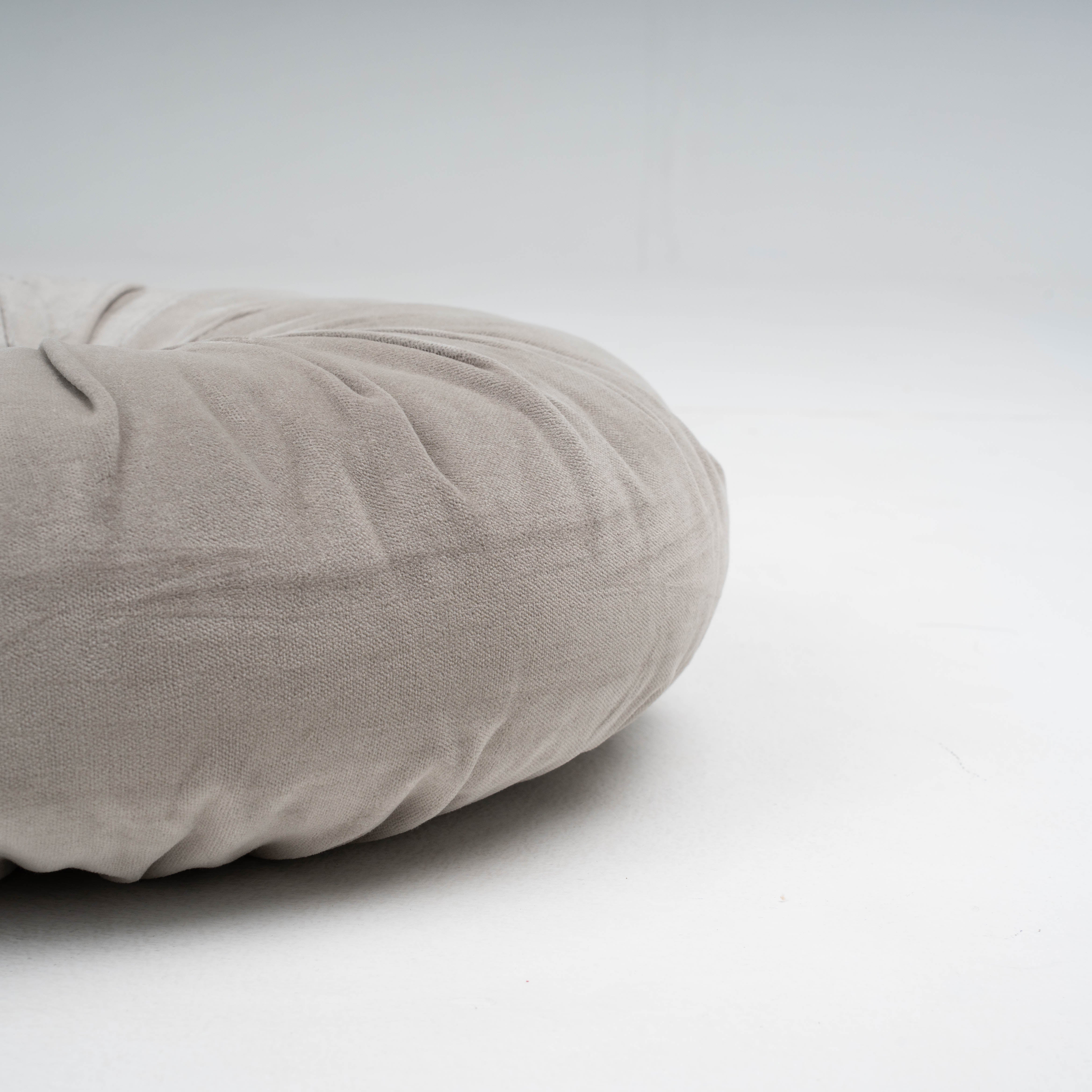 Coixí Vellut Cotó Oreo Gris Clar