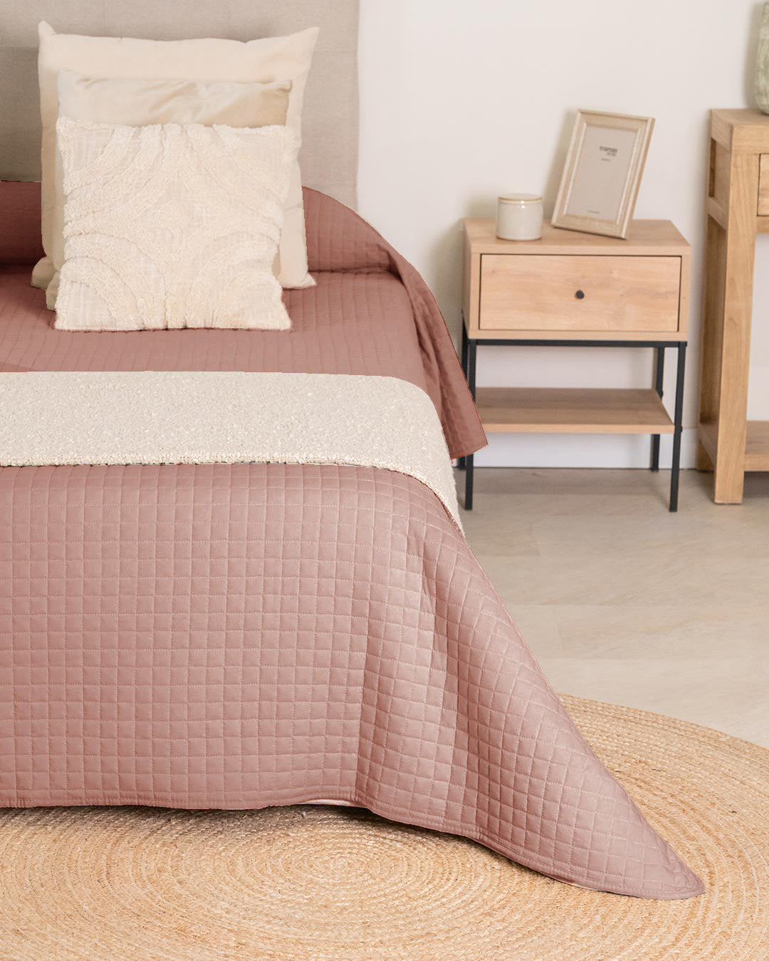 Colcha Cuadrito Lisa Rosette