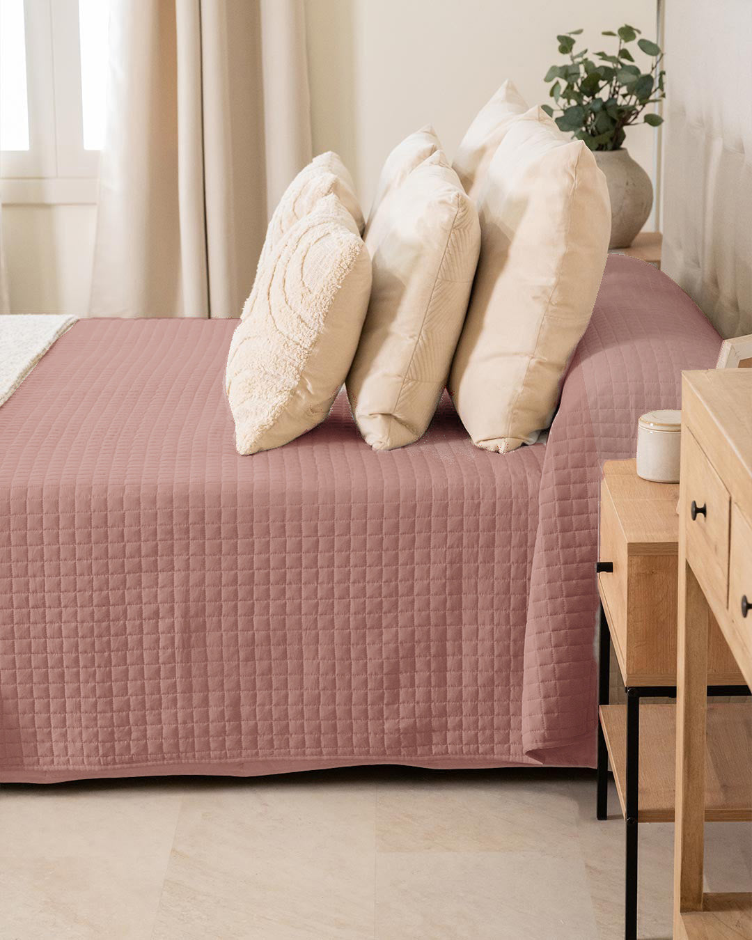 Colcha Cuadrito Lisa Rosette