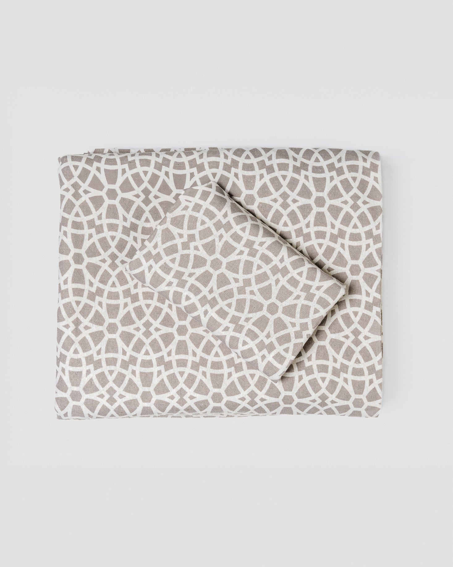 Juego de Sábanas Franela Galisteo Gris Claro