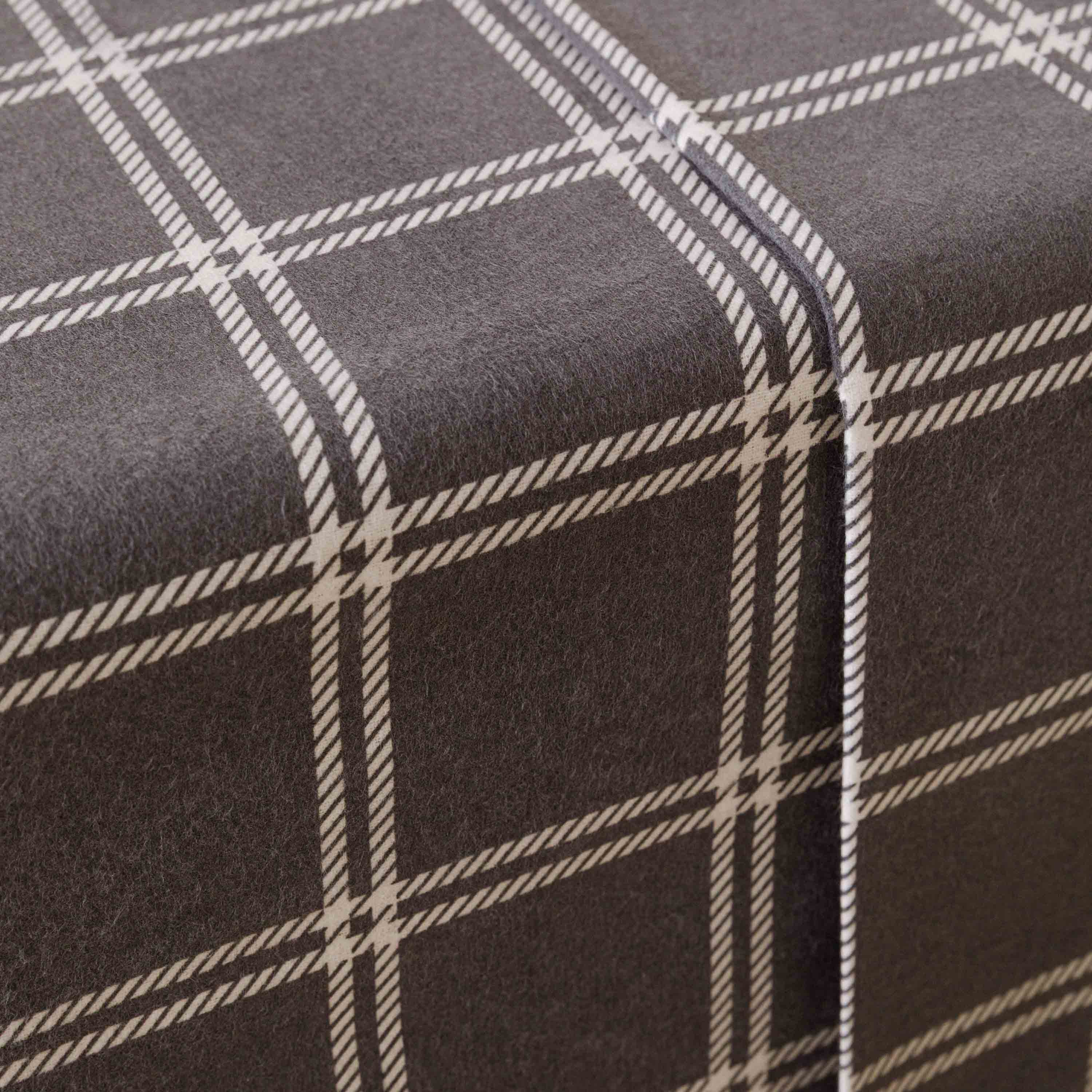 Juego de Sábanas Franela Cuadro Nitari Gris Claro