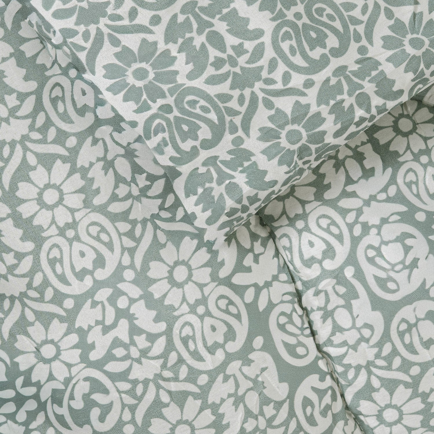 Edredón estampado Matilde Verde Seco