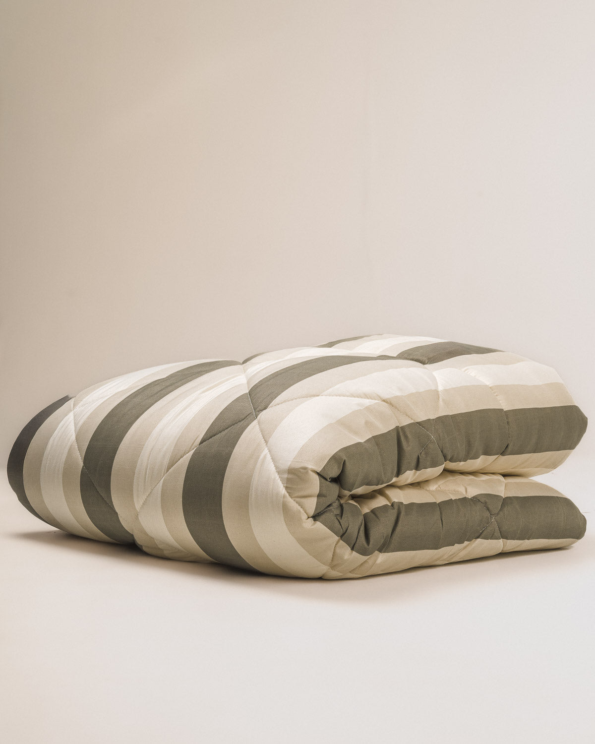 Edredón estampado Raya Calcuta Verde Seco