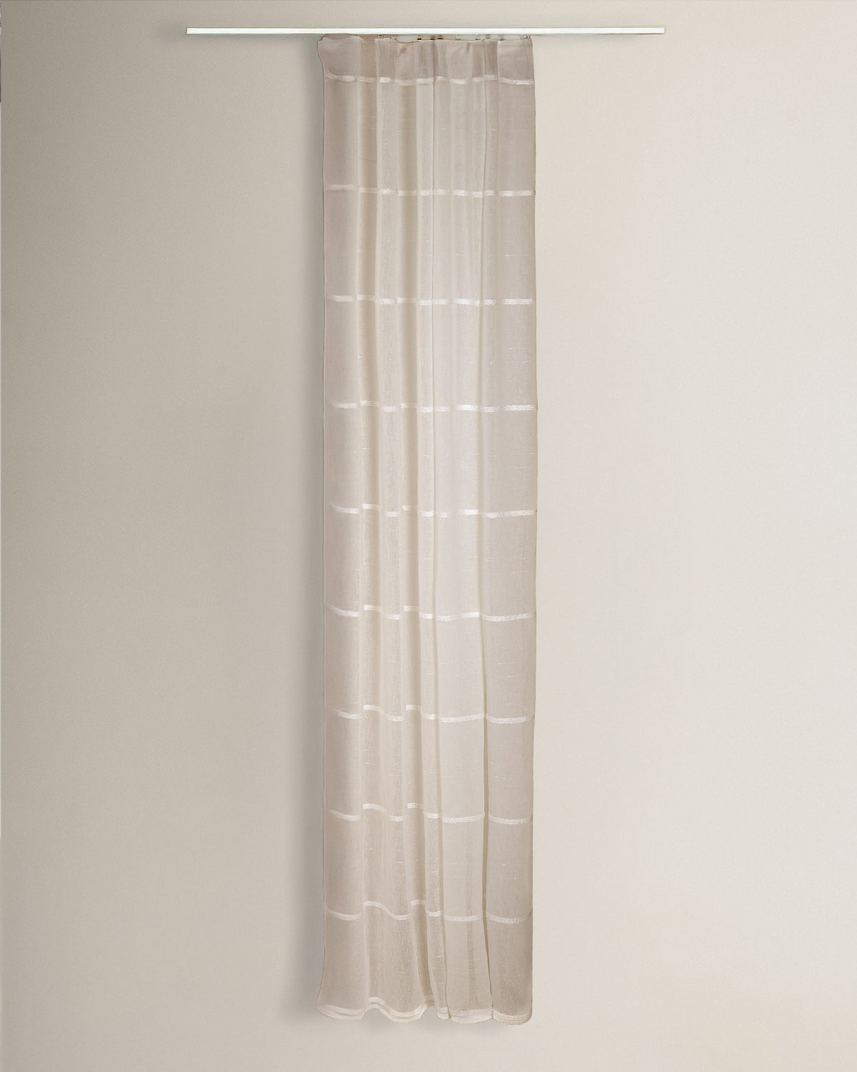 Cortina onda perfecta raya alameda semitranslúcida topo