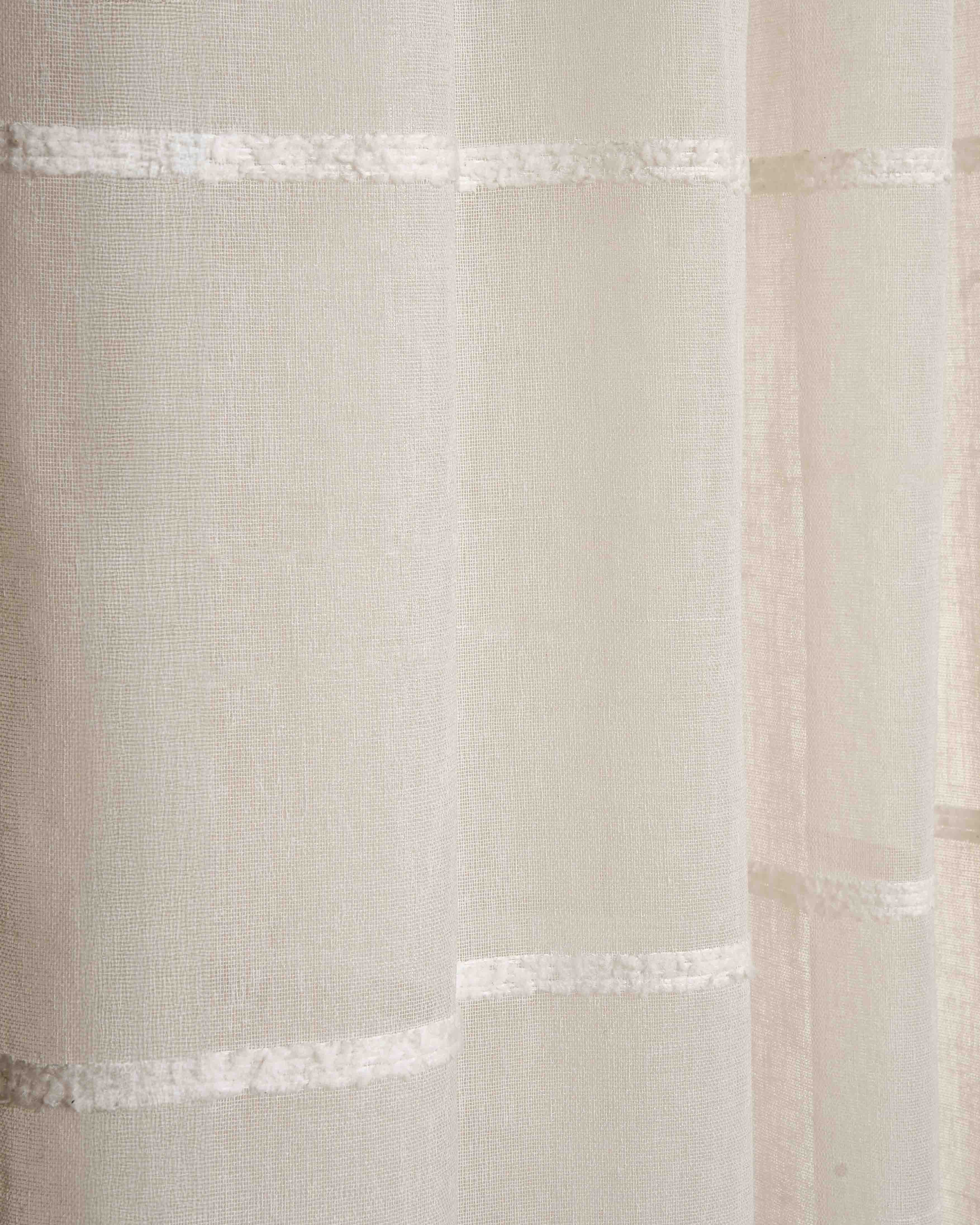 Cortina onda perfecta raya alameda semitranslúcida topo