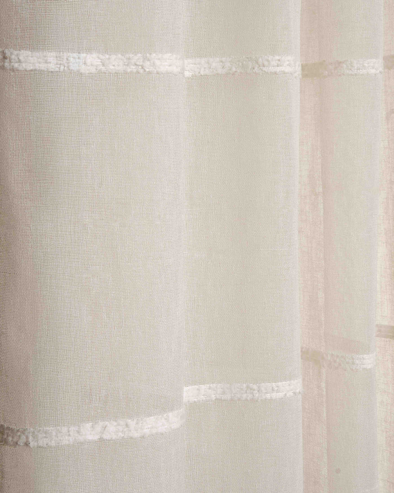 Cortina onda perfecta raya alameda semitranslúcida topo