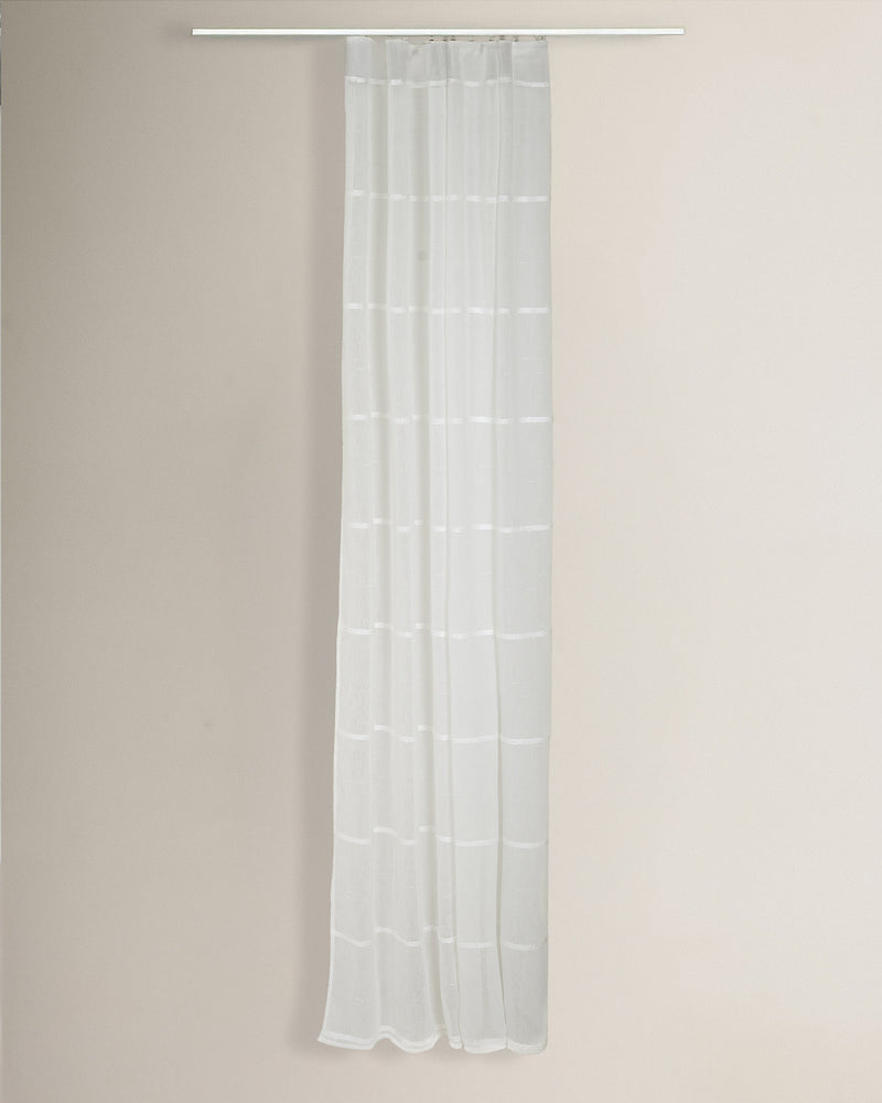 Cortina onda perfecta raya alameda semitranslúcida natural