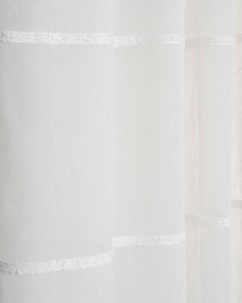 Cortina onda perfecta raya alameda semitranslúcida natural