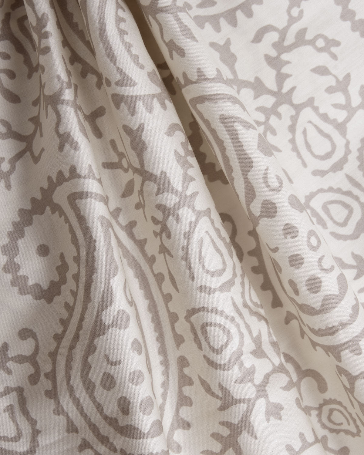 Juego sábanas algodón satén Caterina gris claro (300 hilos)