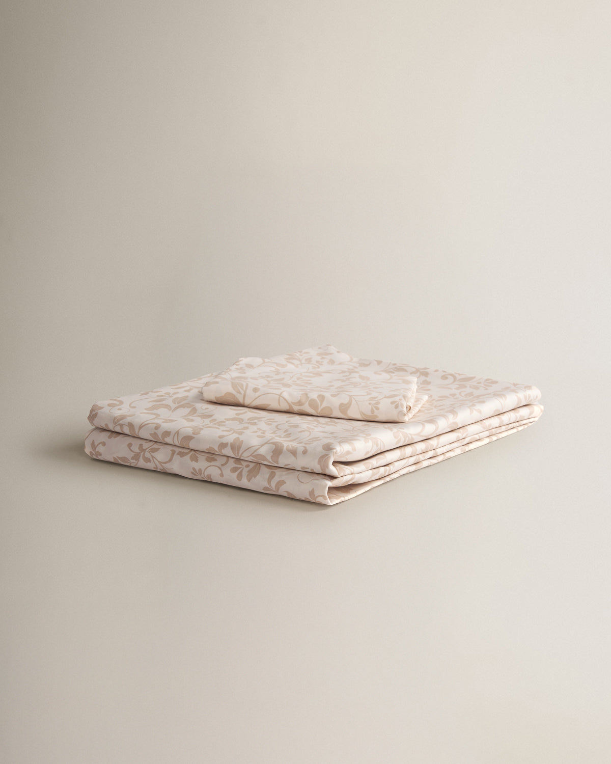 Parure de draps en satin de coton taupe Spices