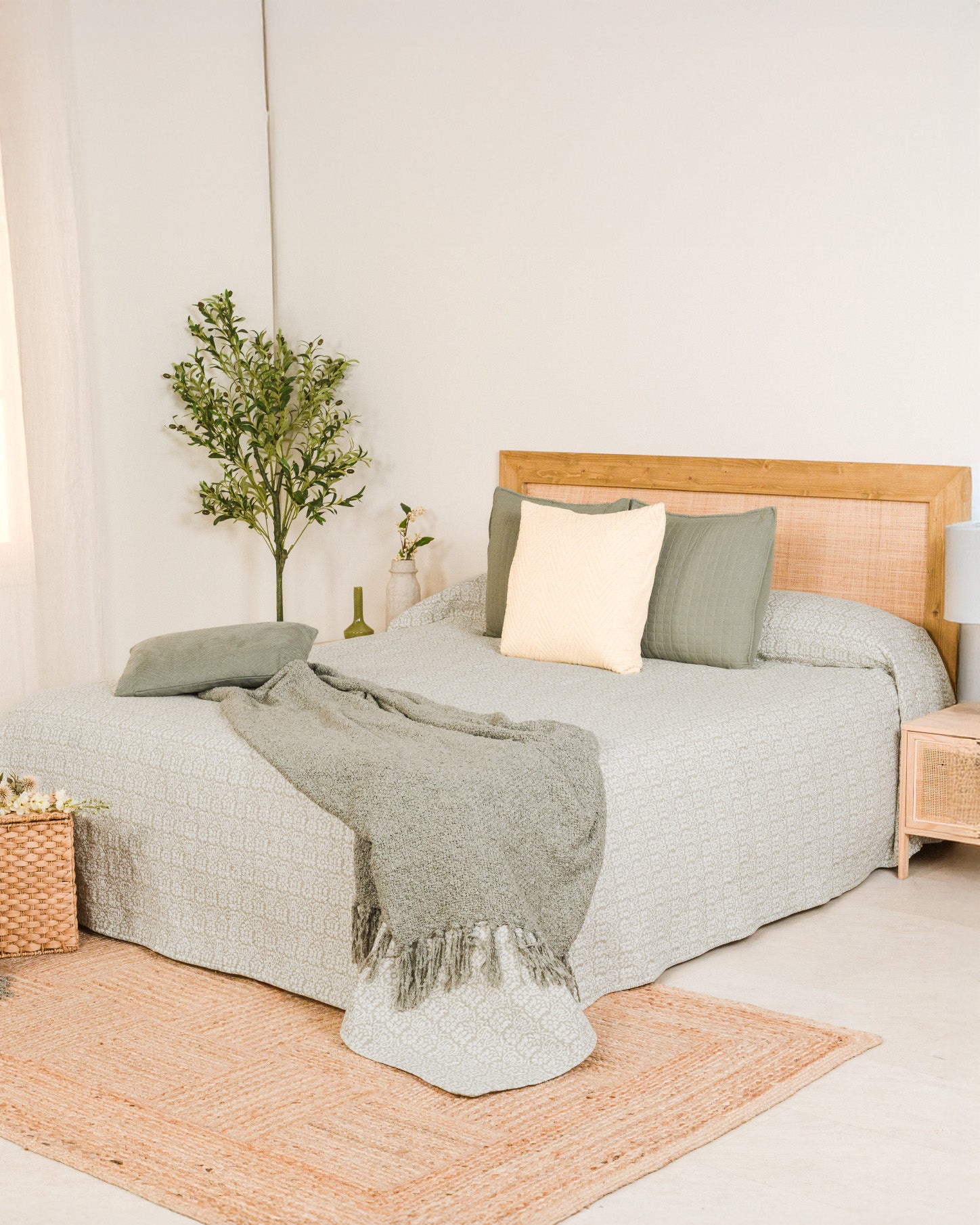 Colcha Seersucker Matilde Topo