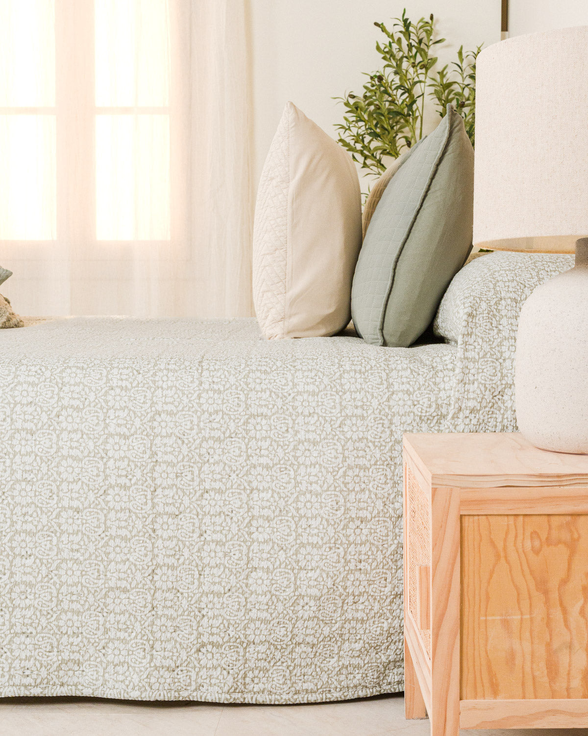 Colcha Seersucker Matilde Topo