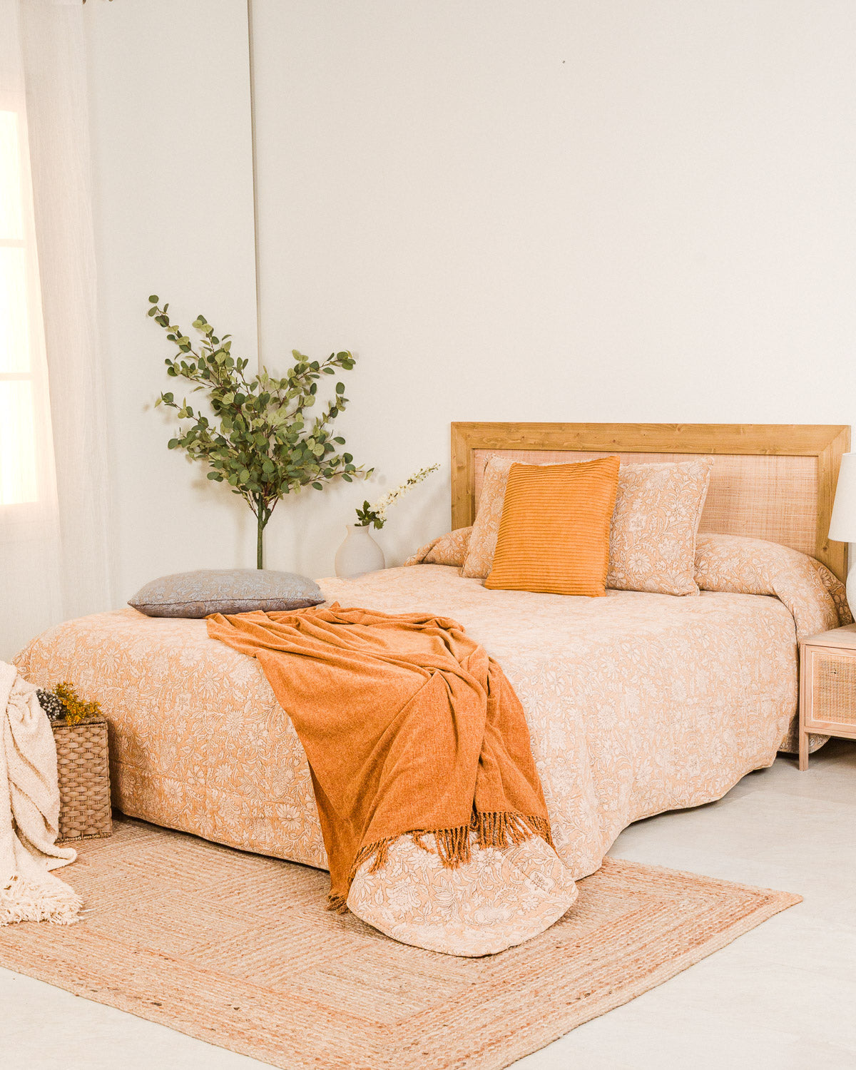 Colcha Jacquard Chenilla Mastella Ocre