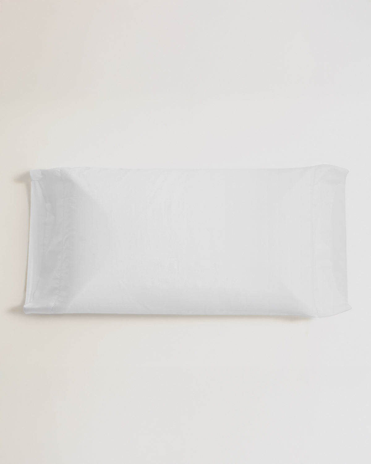 Fronha de Almofada em Cetim com Bainha Aberta Branco