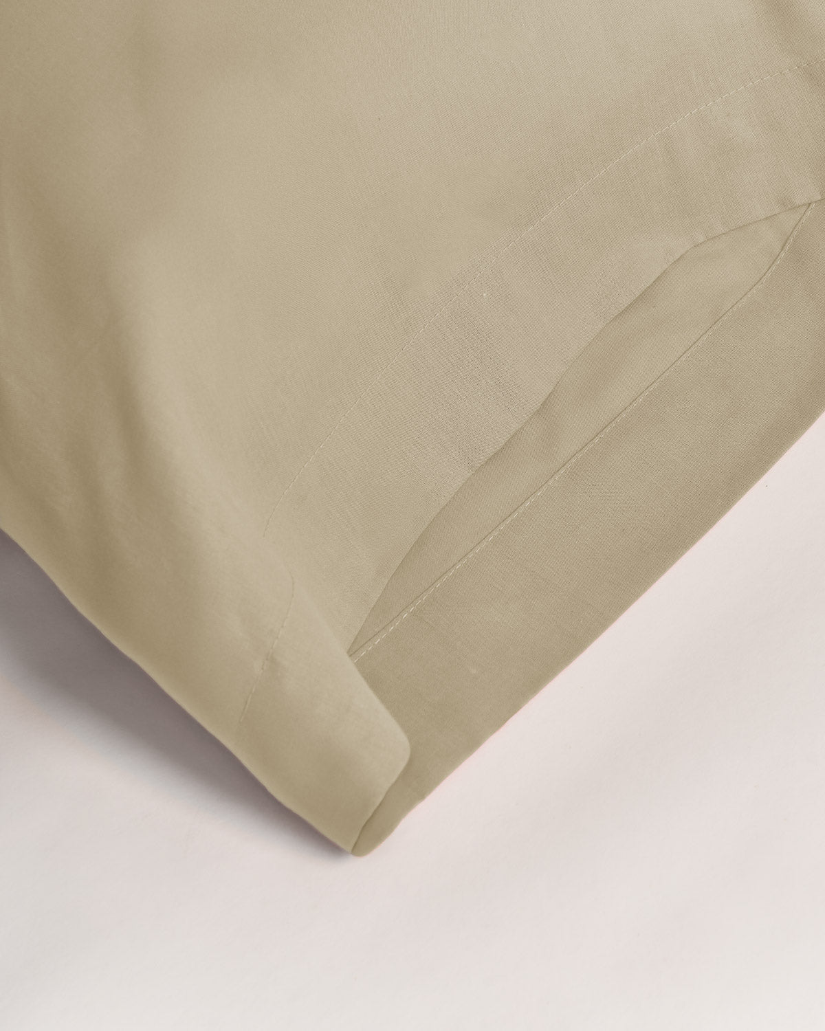 Funda almohada algodón verde seco