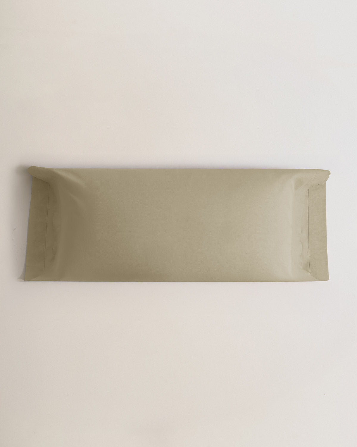 Funda almohada algodón verde seco