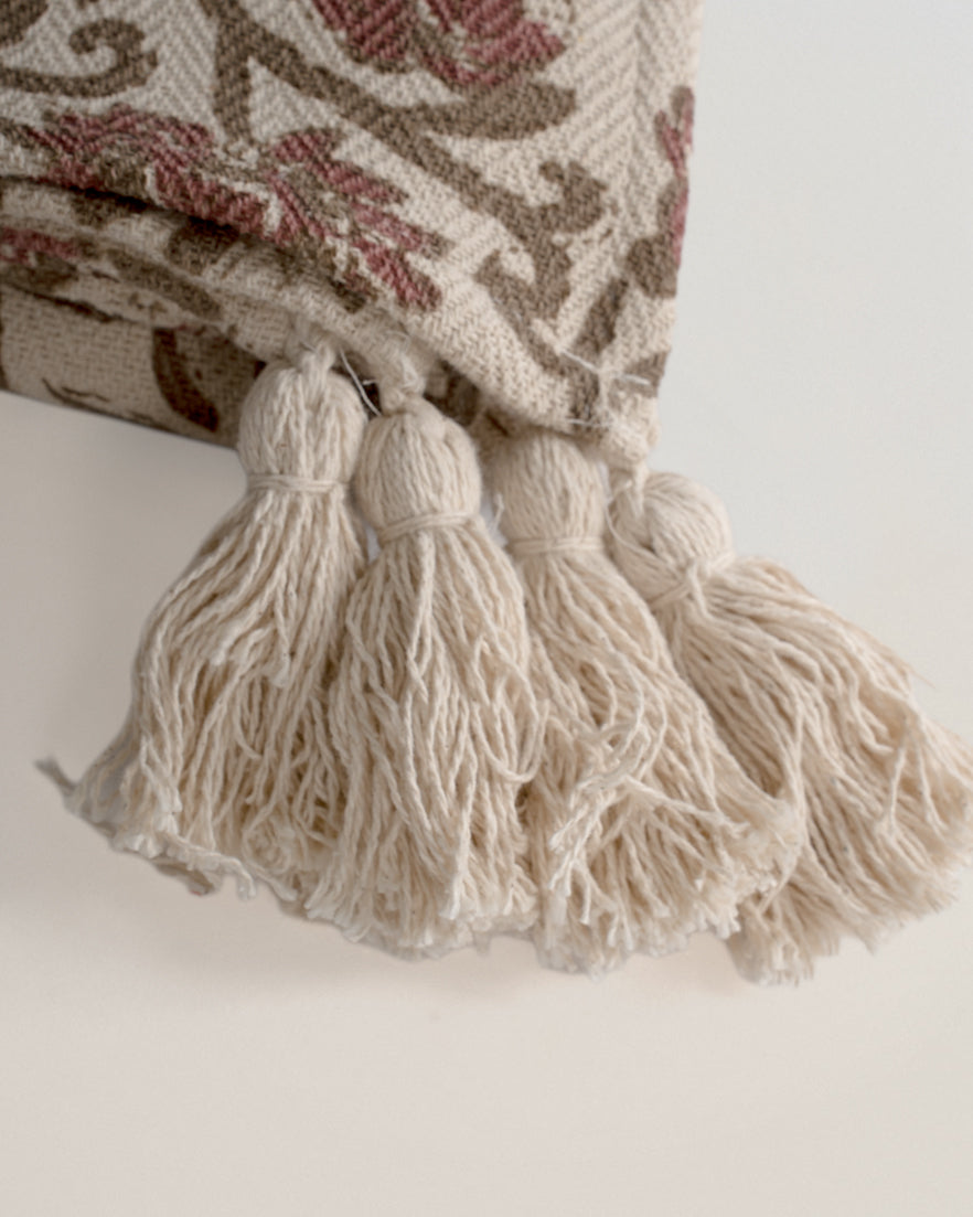 Plaid Algodón Floral Rosette