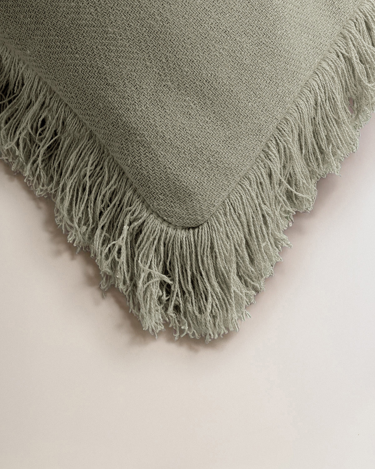 Cojín algodón gar verde seco