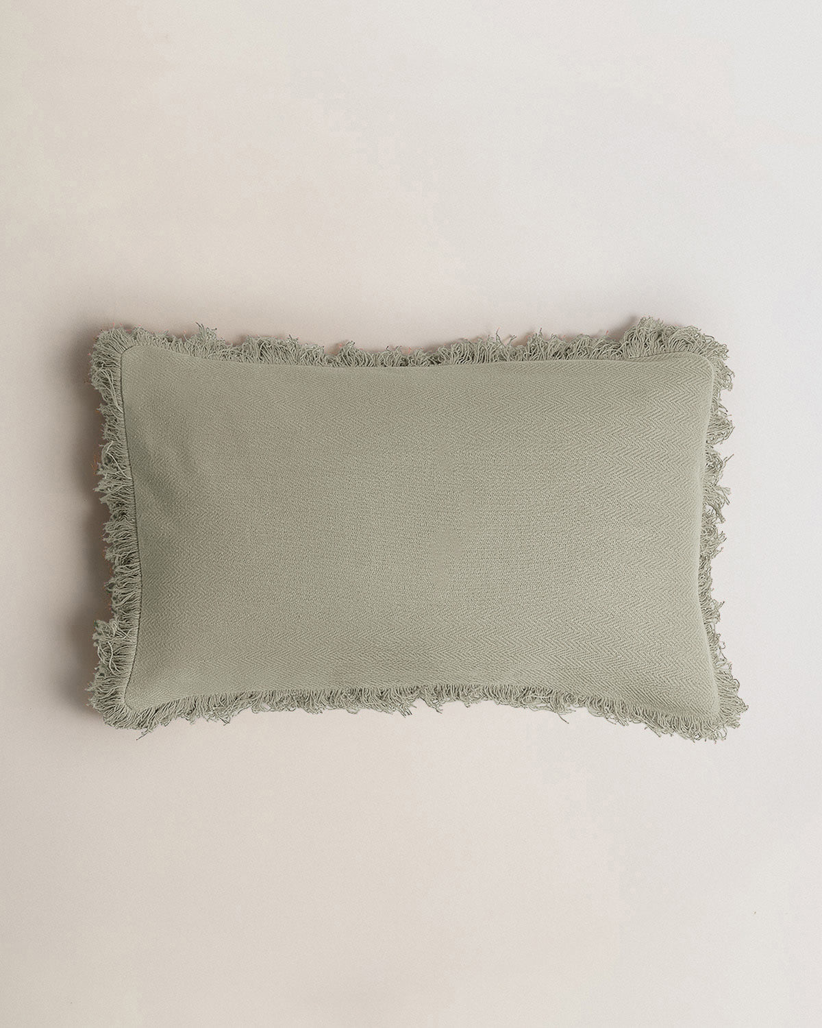 Cojín algodón gar verde seco